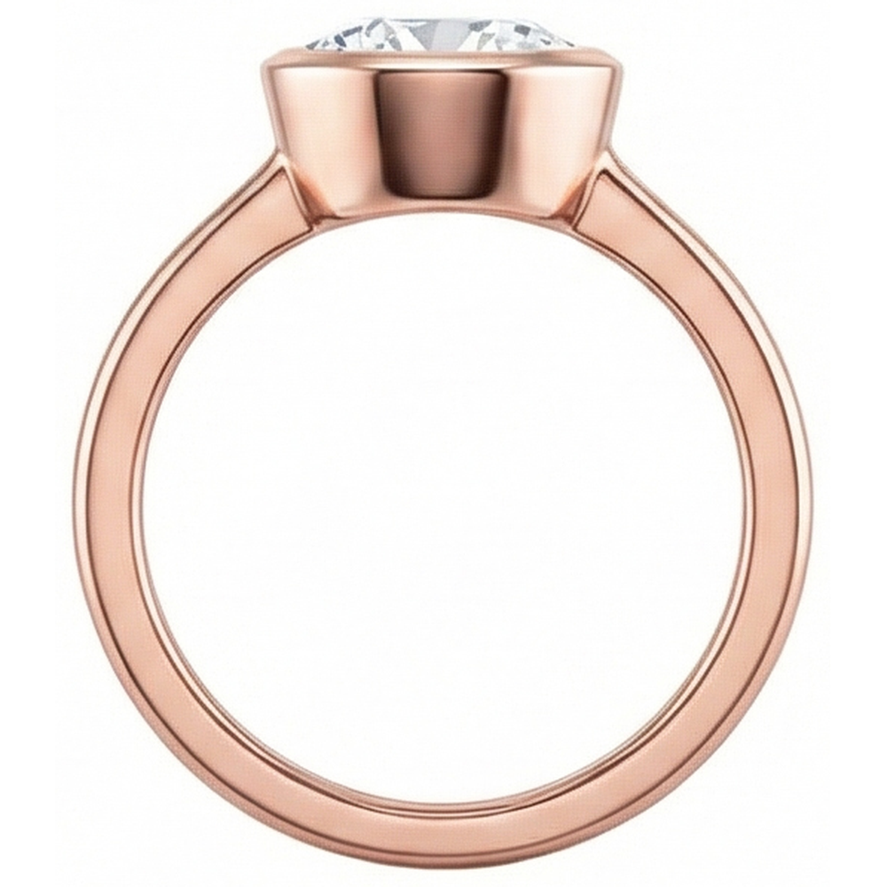 natural round diamond 1ct watch top view