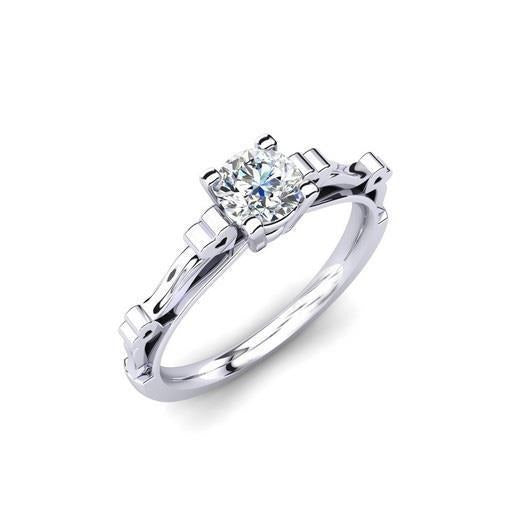 Round Brilliant Cut 1.60 Ct Gorgeous Real Diamond Engagement Ring