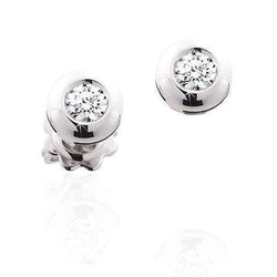 Round Brilliant Cut Real 1.30 Ct Diamonds Ladies Studs Earrings White Gold