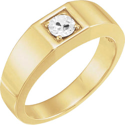 1.50 Carat Round Brilliant Mined Natural Real Diamond ( Not Lab Grown ) Old Cut Engagement Ring