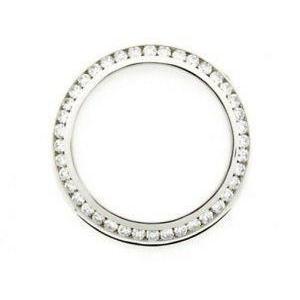 Round Custom Real Diamond Bezel To Fit Rolex Date All Watch Models 1.75 Ct.