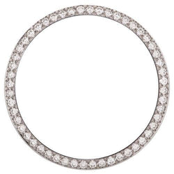 Round Custom Real Diamond Bezel To Fit Rolex Date All Watch Models 34 Mm 3 Ct.
