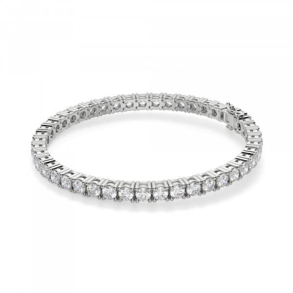 Round Cut 5.40 Carats Sparkling Real Diamonds Tennis Bracelet White Gold