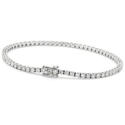 Round Cut 5.40 Ct Natural Diamond Women Tennis Bracelet White Gold