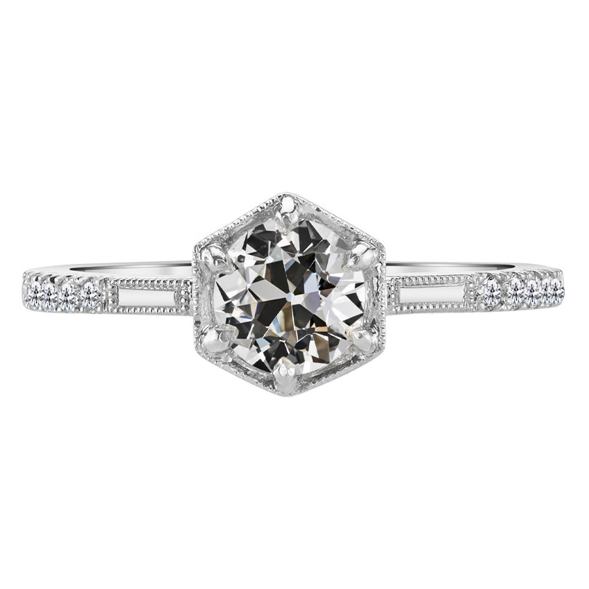 Brilliant Fine Diamond Solitaire Ring with Accents 3 ct – main view