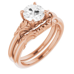 14 Karat Rose Gold Engagement Ring with Brilliant Diamond – 1.50