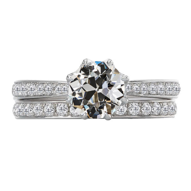 Natural Brilliant Diamond Proposal Ring 3.50 ct 14K White Gold – main view