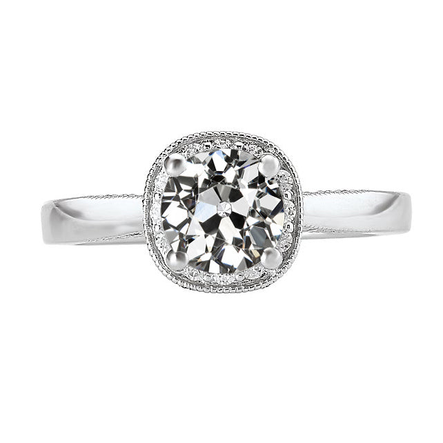 Fine Halo Engagement Ring 1.50 ct – main view