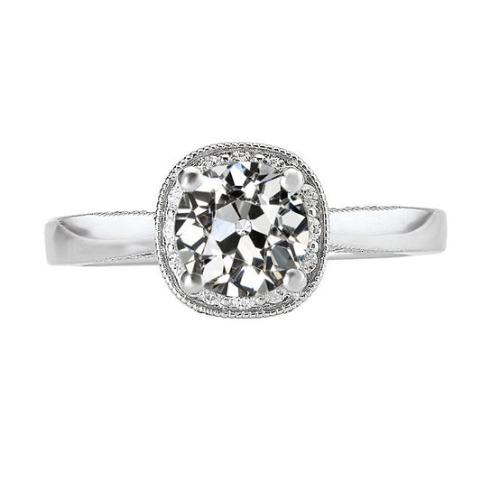 Fine Halo Engagement Ring 1.50 ct – main view