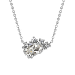 Earth-Mined Old European Cut Diamond Pendant Necklace 2.50 ct