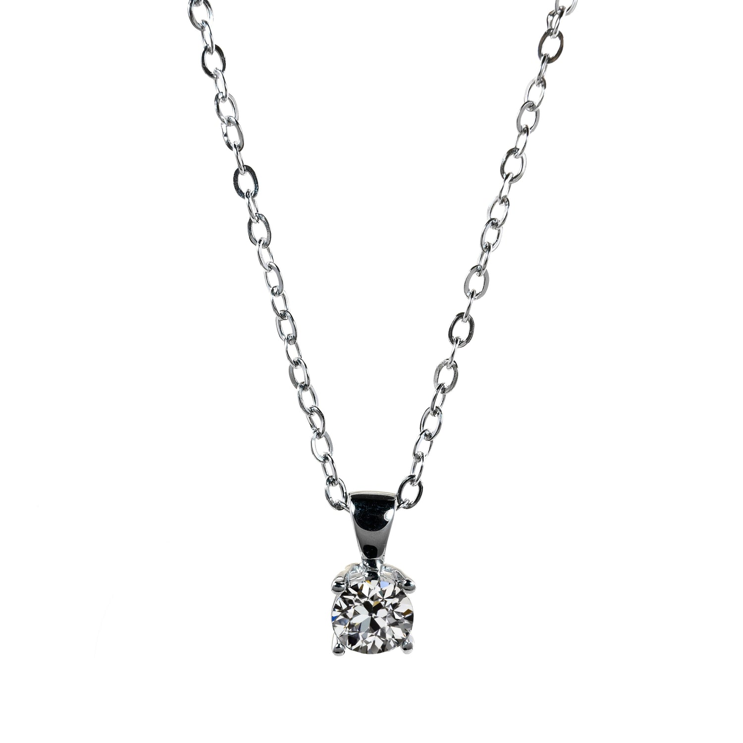 Earth-Mined Fine Diamond Pendant Necklace – main view