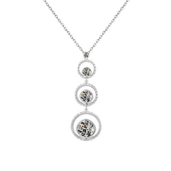 Luxury Fine Diamond Pendant – 2.50 ct 14K White Gold