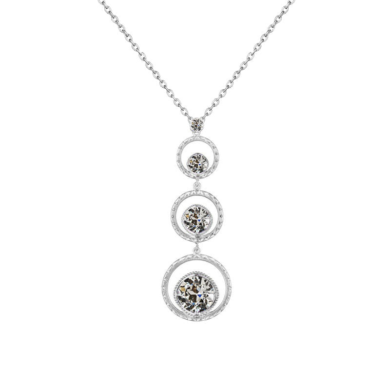 Pendant 14K White Gold with Fine Diamond – main view