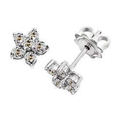 Shimmering Earrings with Starburst Fine Diamond – 0.50 ct
