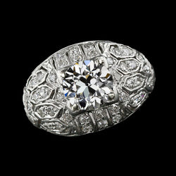 Round Halo Ring Old Miner Natural Diamonds 3.75 Carats Gold Jewelry