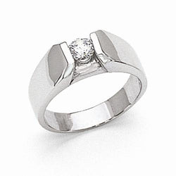 Round Natural Diamond 0.50 Carats Solitaire Ring White Gold 14K