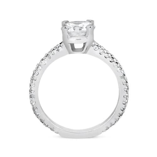 Round Natural Diamond 1.52 Carat Engagement Anniversary Ring White Gold 14K