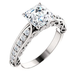 Round Natural Diamond Engagement Anniversary Ring Mounting Only 0.25 Carats