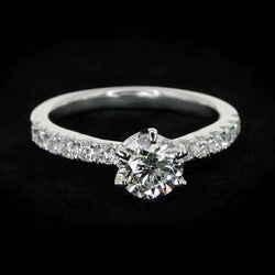 Round Natural Diamond Ring