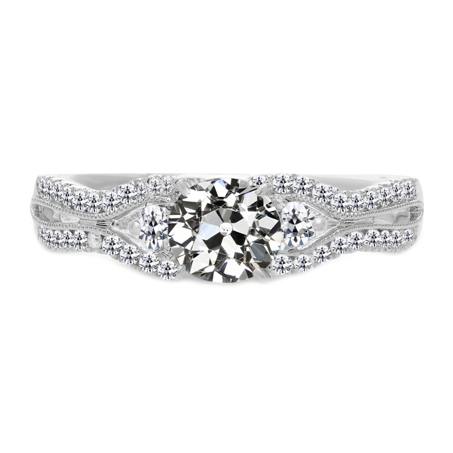 Luxurious Fine Diamond Accent Solitaire Ring 2.50 ct – main view