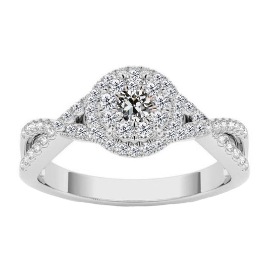 Radiant Halo Ring 1 ct – main view