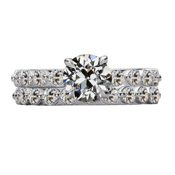 Authentic Fine Diamond Bridal Ring 3.50 ct – 14K White Gold