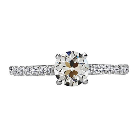 Round Old Cut Real Diamond Anniversary Ring 4.50 Carats