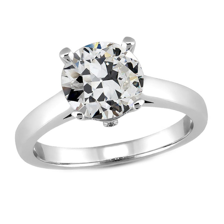 Handcrafted Solitaire Engagement Ring 3.50 ct – main view
