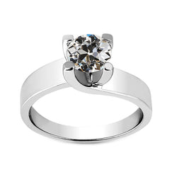 Luxury Diamond Solitaire Engagement Ring – 2 ct 14K White Gold