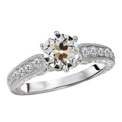 Antique European Proposal Ring – Brilliant Diamond 2 ct 14K