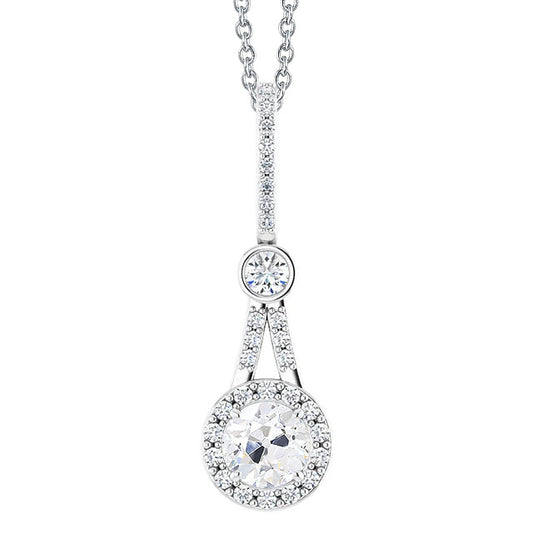 Earth-Mined Brilliant Diamond Pendant Necklace – main view