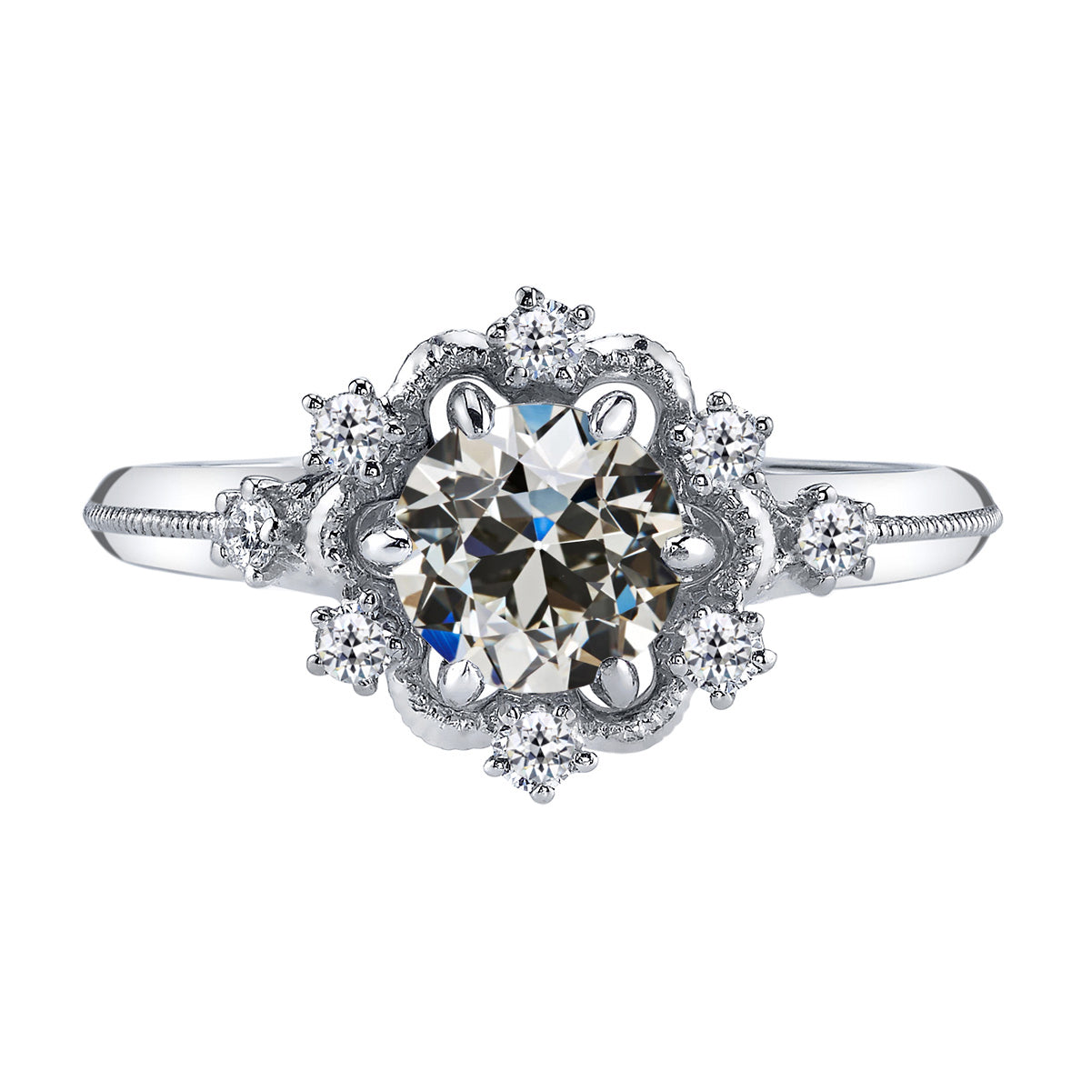Genuine Diamond Engagement Ring – main view