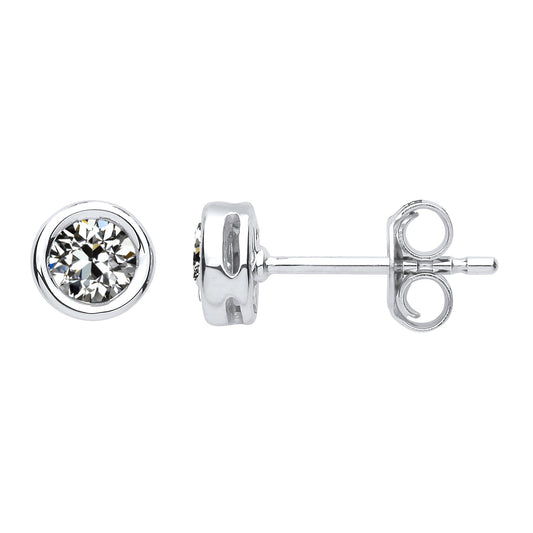 Antique Cushion Diamond ring in 14K White Gold – main view