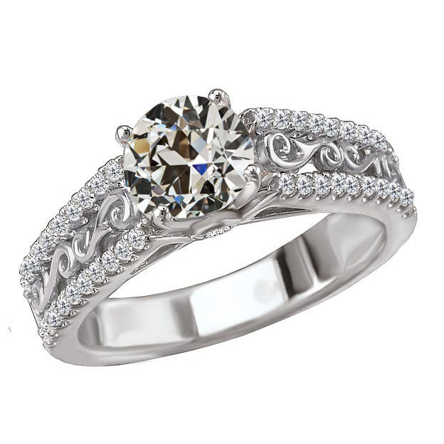 Diamond Proposal Ring 2-ct 14K White Gold – main view