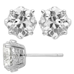 Handcrafted Fine Diamond Drop Earrings 6.50 ct by HarryChadEnt