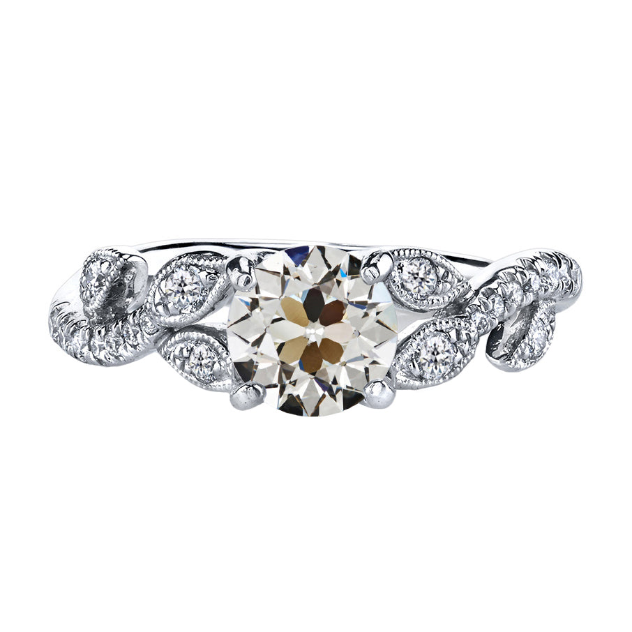 Bridal Ring 14K White Gold with Fine Diamond – main view