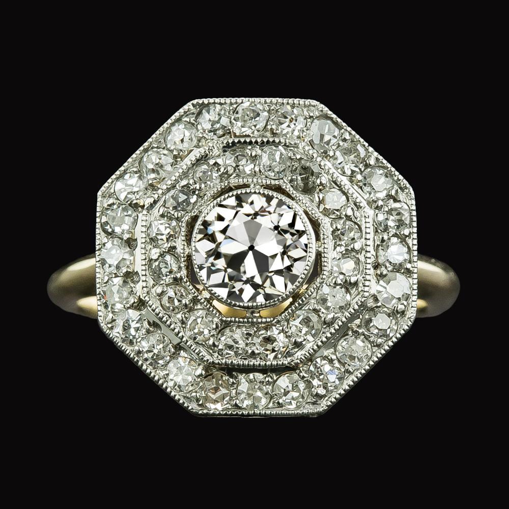 Round Old Miner Genuine Diamond Double Halo Ring 5 Carats Ladies Jewelry