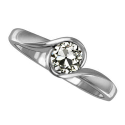 Luxury Fine Diamond Solitaire Ring – 1.50 ct 14 Karat White Gold