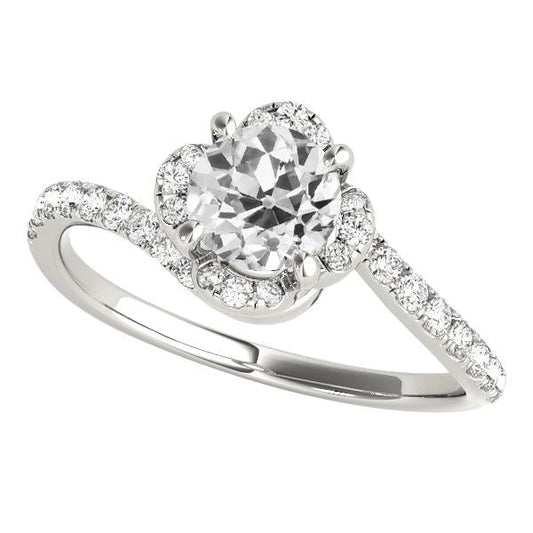 Round Old Miner Natural Diamond Ring Twisted Style 3.50 Carats Women’s Jewelry - Engagement Ring-harrychadent.ca