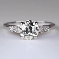 Round Old Miner Real Natural Earth Mined Diamond Ring Accented Jewelry 2.50 Carats