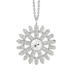 Round Real Natural Earth Mined Diamond Pendant Sunburst Style Old Miner Bezel Set 3.50 Carats