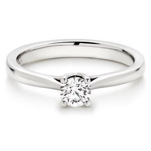 Round Solitaire 1.10 Carat Real Diamond Engagement Ring White Gold 14K