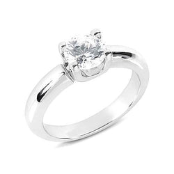 Round Solitaire Genuine Diamond 1.75 Ct. Engagement Ring