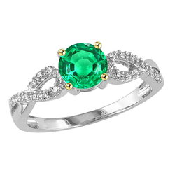 Handcrafted Emerald Gemstone Ring 1 ct by HarryChadEnt