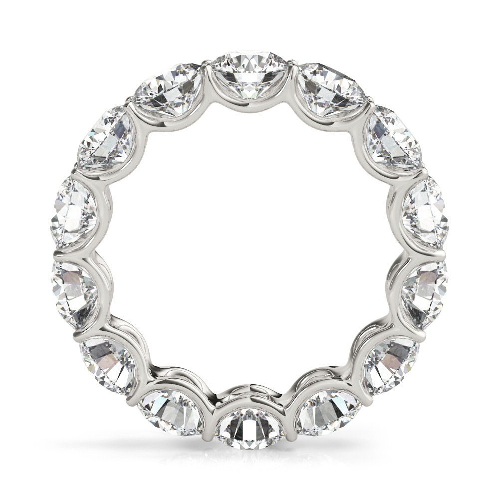 Diamond Eternity Band 5.60-ct 14K White Gold – front view