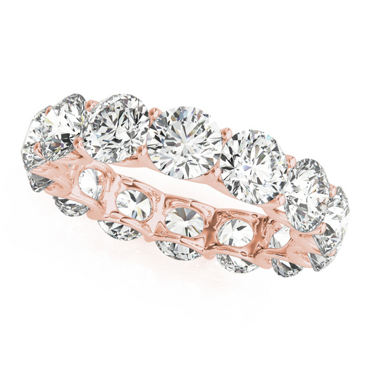 Handcrafted Diamond Eternity Band 7 ct – main view