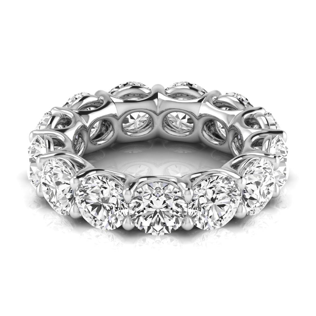 Fine Diamond Eternity Band 0.75 ct 14K White Gold – front view