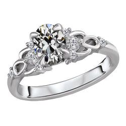 Radiant Anniversary Ring with Old Mine Cut Fine Diamond – 3 ct