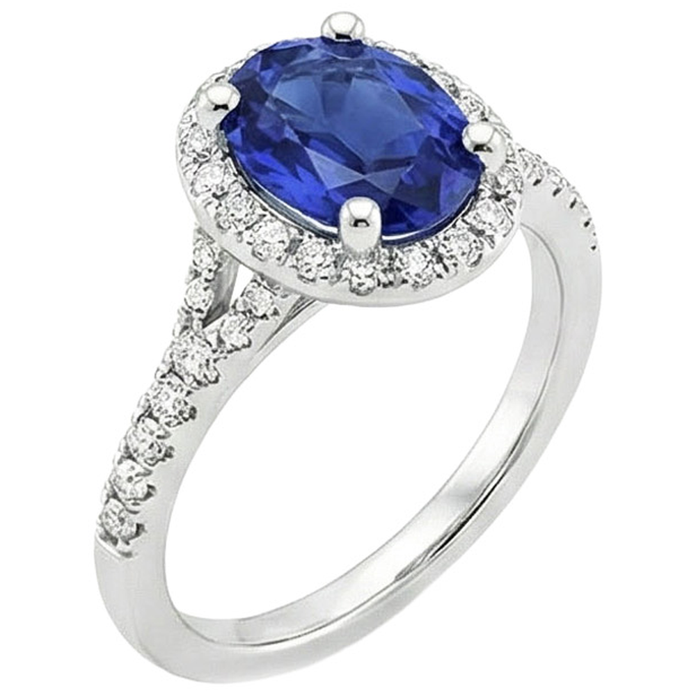 Royal Sapphire Engagement Ring