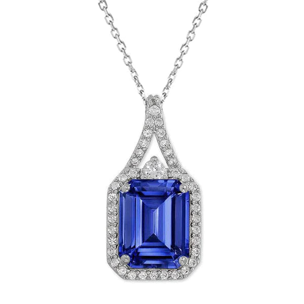 Royal Jewelry Emerald Sapphire Necklace